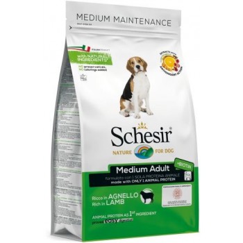 Schesir Nature Ração Cão Medium Adulto Cordeiro 3kg 